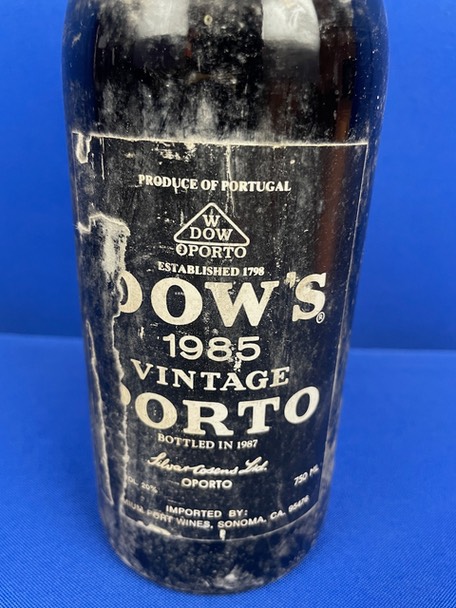1985 Dow's Vintage Porto Label