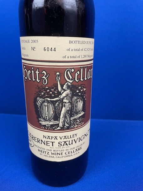 2005 Heitz Cellar Napa Valley Cabernet Sauvignon Label