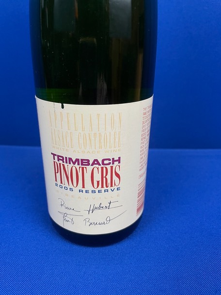 2005 Trimbach Pinot Gris Reserve Label