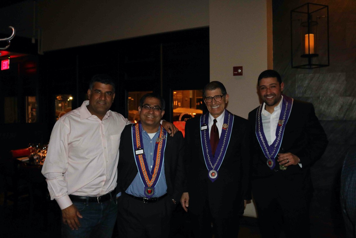 Mr. Kevin Mehra, Matre Restauranteur Vinay Mehra, Chevalier I. Stephen Samuels & Chevalier Pauol R. Barros