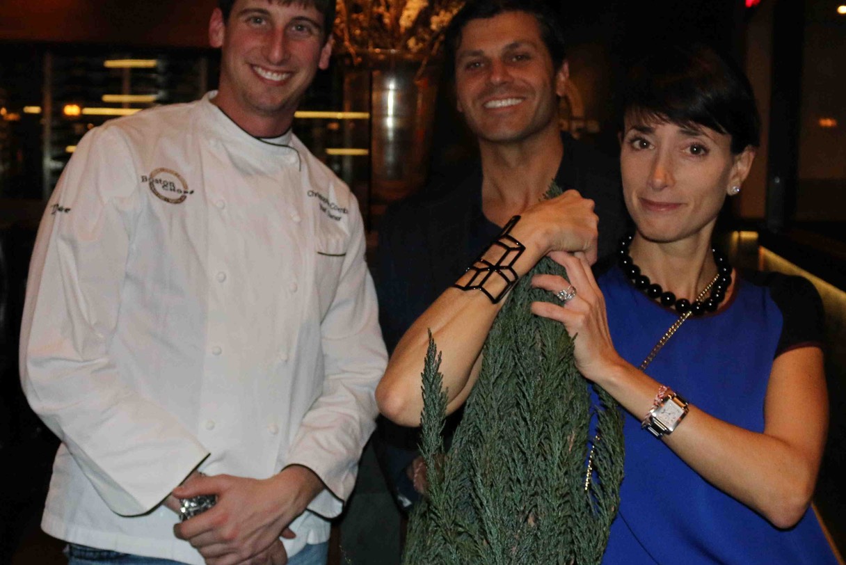 Chef Owner Christopher Coombs, Chevalier Peter Georgantas & Vice Chancelier-Argentier Elizabeth M Georgantas 