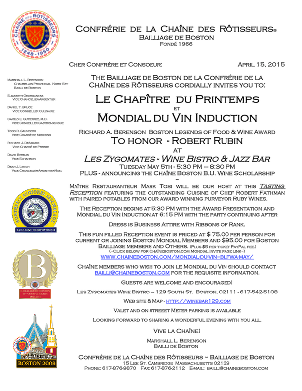 Chaine Boston Mondial Les Zygomates May 5th 2015