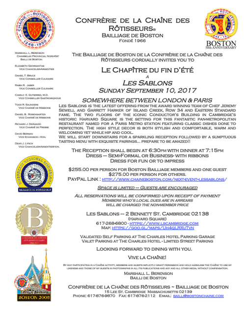 Chaine Invitation Les Sablons 9-10-17