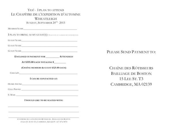 Chaine Wheatleigh 9-20-15 Reply Slip