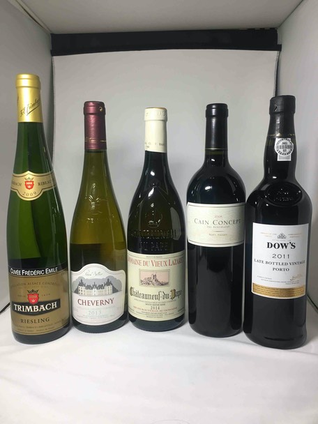 Lot 2 - Reisling, Cheverny, CNdP, Cain, Port